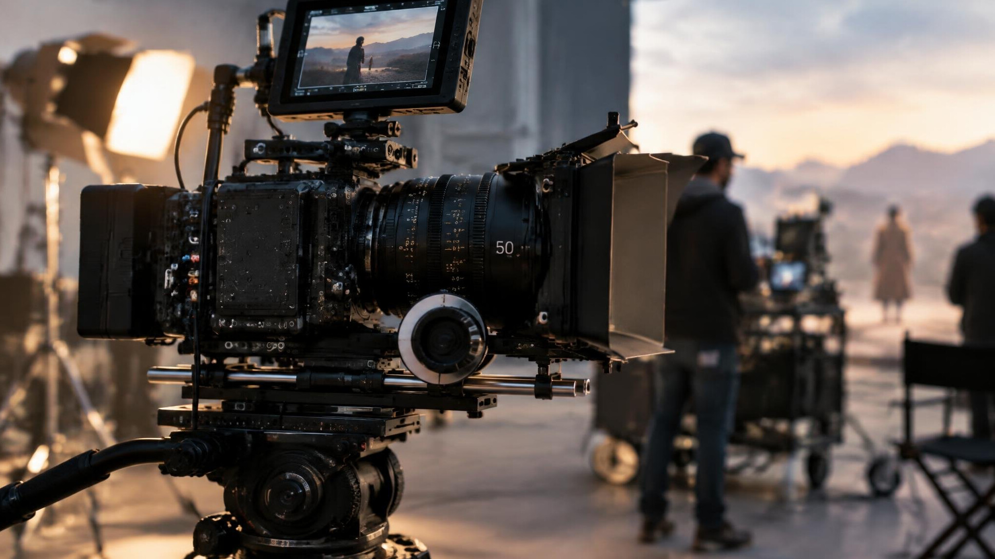 digital cinema camera setup