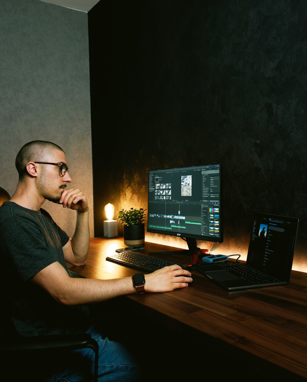 visual effects artist at computer