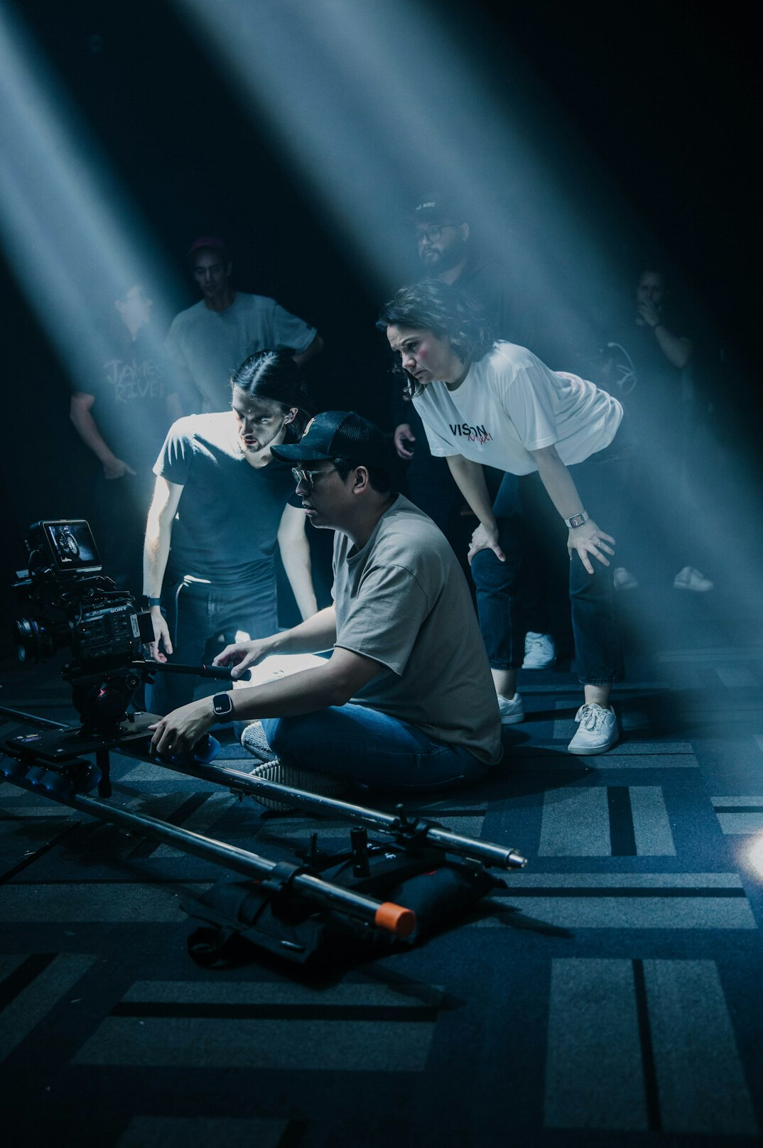 cinema camera on set