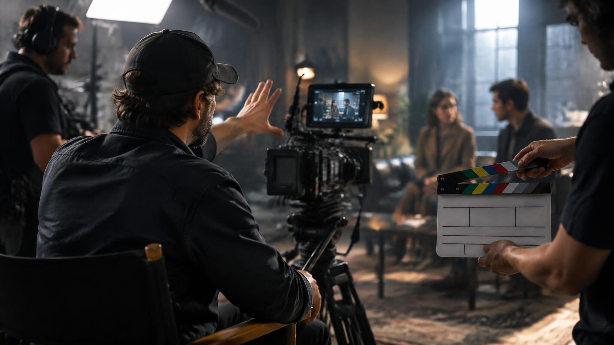 cinematographer directing scene